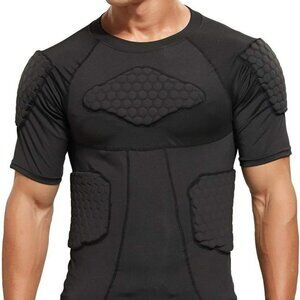 Compression Padded Shirt with Chest & Rib Guards